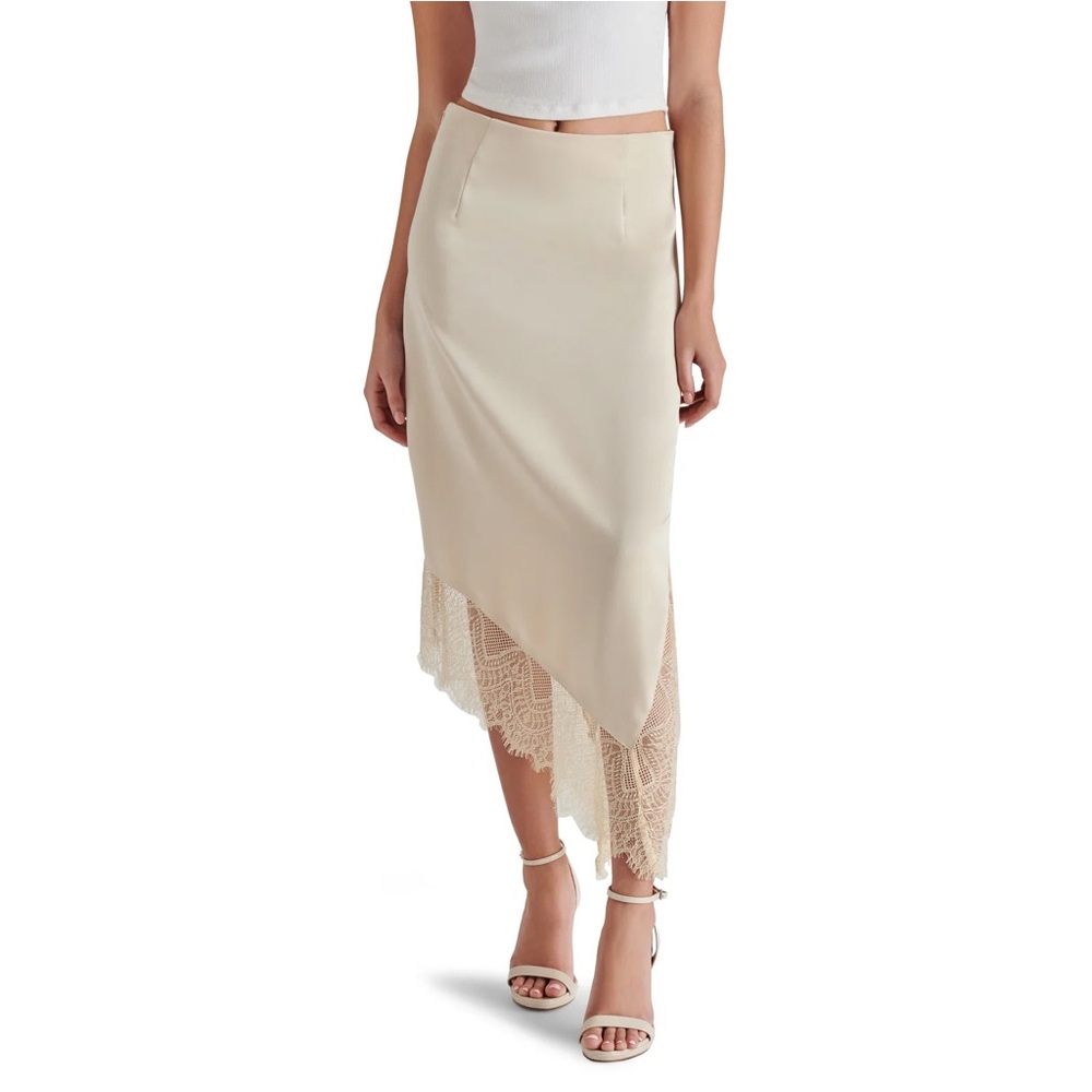 Cream lace skirt